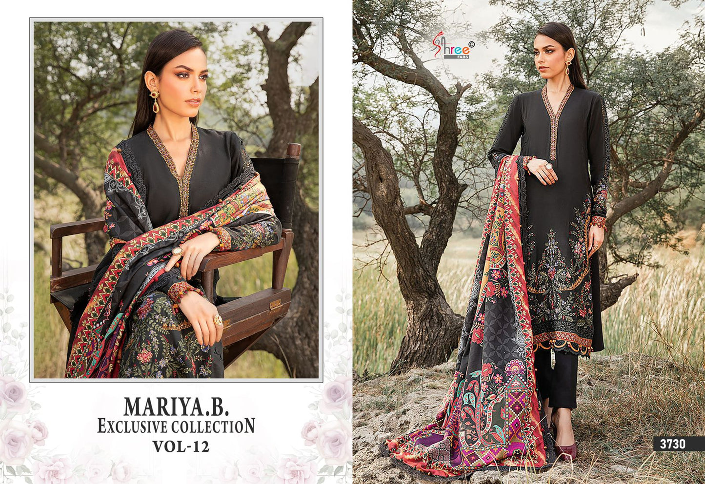 Mariya B Exclusive Collection Vol 12 Shree Fabs Reyon Pakistani Salwar Suits Manufacturer Ahmedabad