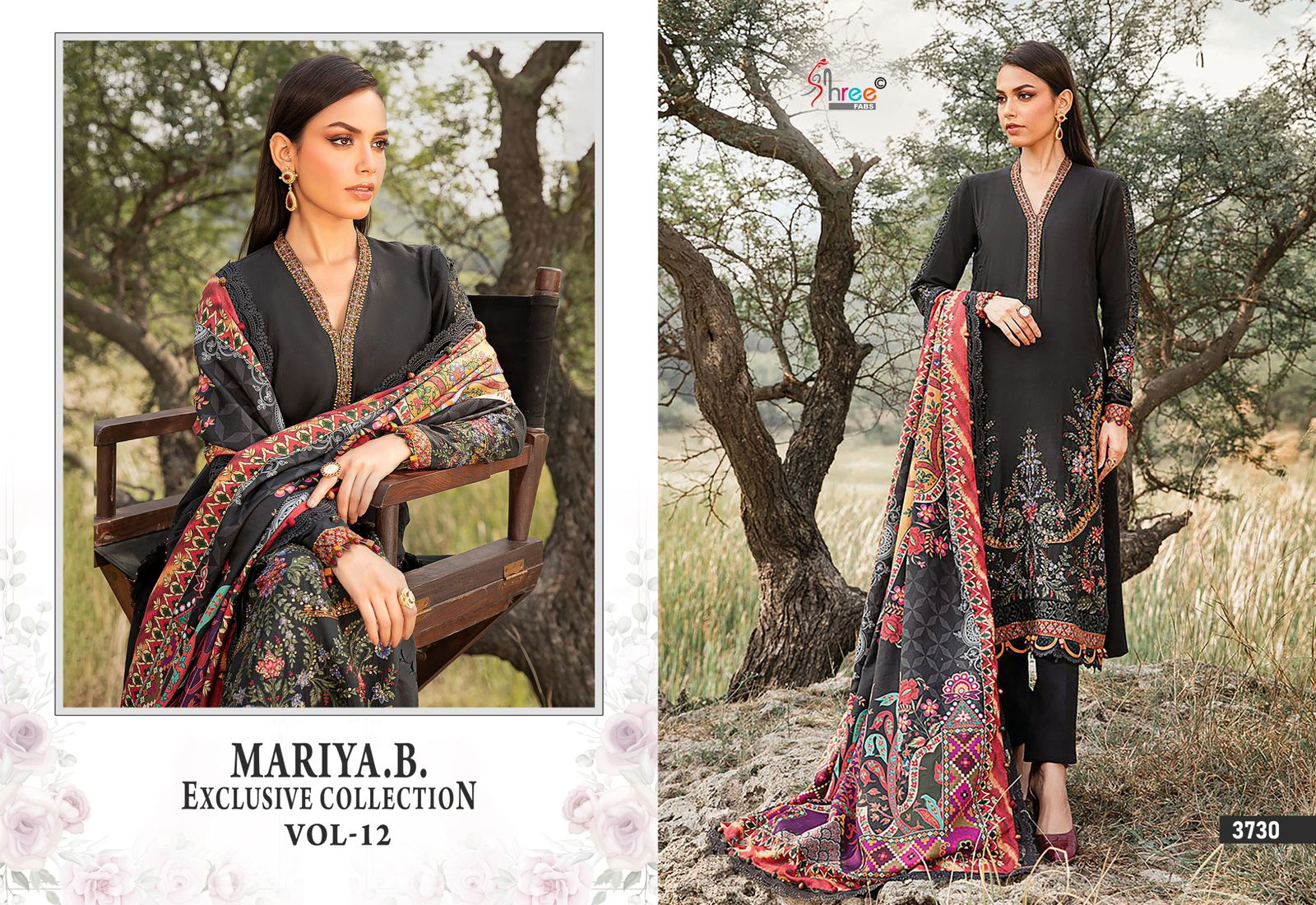 Mariya B Exclusive Collection Vol 12 Shree Fabs Reyon Pakistani Salwar Suits Manufacturer Ahmedabad