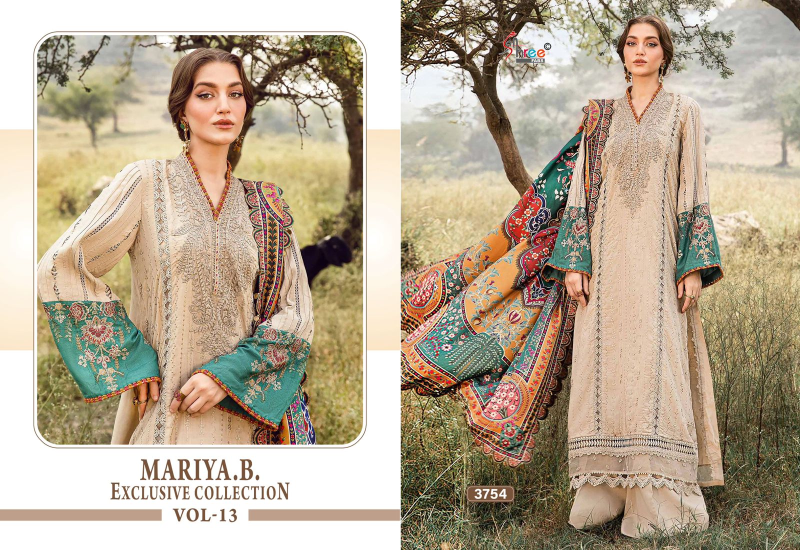 Mariya B Exclusive Collection Vol 13 Shree Fabs Reyon Pakistani Salwar Suits Supplier Ahmedabad