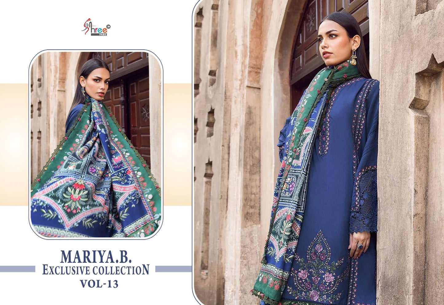 Mariya B Exclusive Collection Vol 13 Shree Fabs Reyon Pakistani Salwar Suits Supplier Ahmedabad