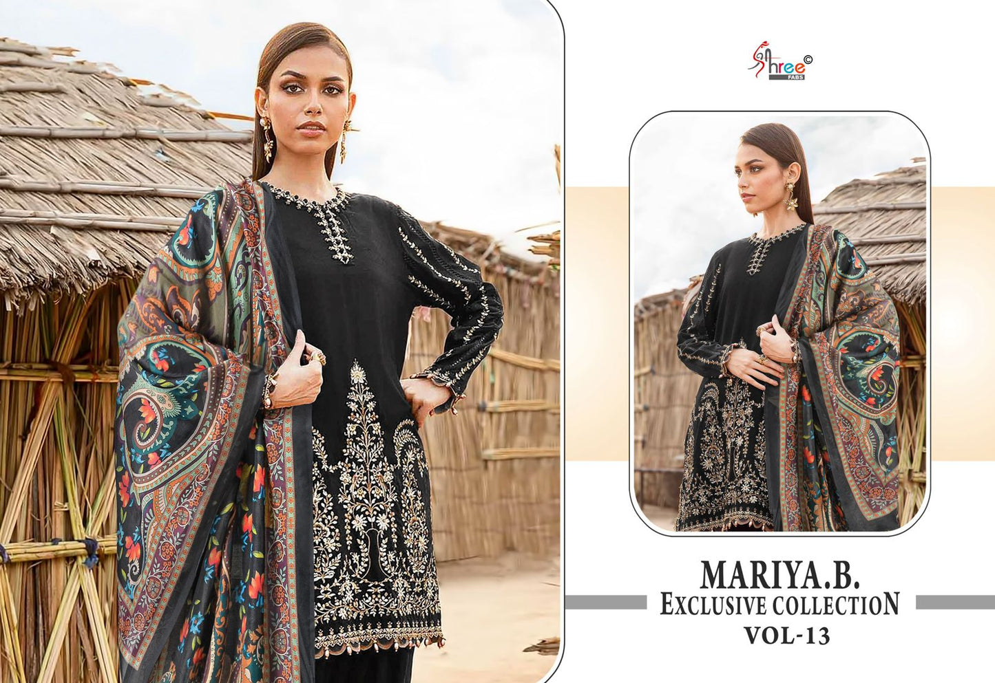 Mariya B Exclusive Collection Vol 13 Shree Fabs Reyon Pakistani Salwar Suits Supplier Ahmedabad