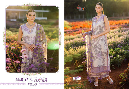 Mariya B Flora Vol 3 Shree Fabs Pure Cotton Pakistani Patch Work Suits Supplier India