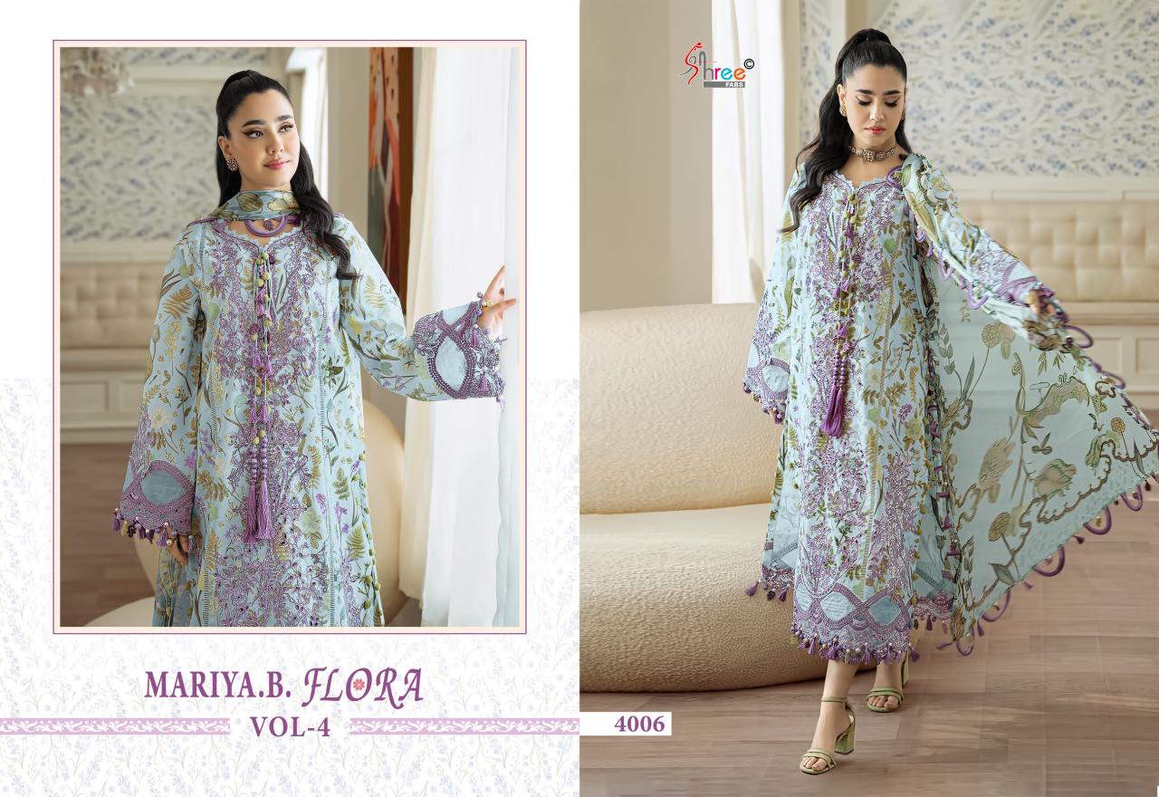 Mariya B Flora Vol 4 Shree Fabs Cotton Pakistani Patch Work Suits Manufacturer India