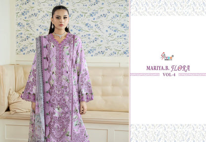 Mariya B Flora Vol 4 Shree Fabs Cotton Pakistani Patch Work Suits Manufacturer India