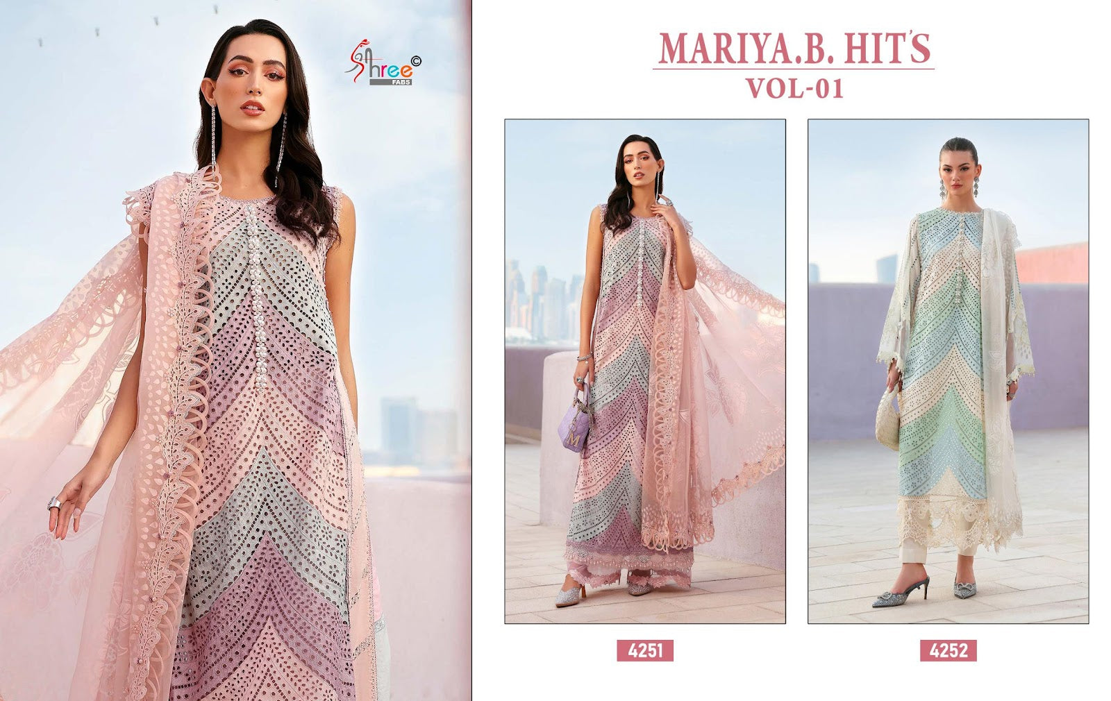 Mariya B Hits Vol 1 Shree Fabs Cotton Pakistani Salwar Suits Supplier Gujarat
