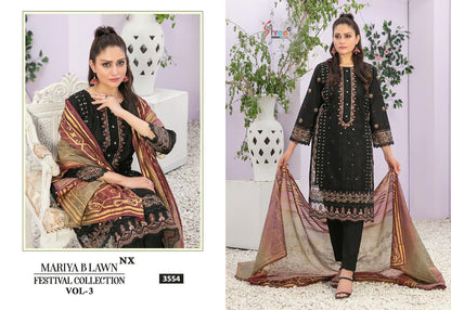Mariya B Lawn Festival Collection Vol 3 Nx Shree Fabs Lawn Cotton Pakistani Readymade Suits Supplier India
