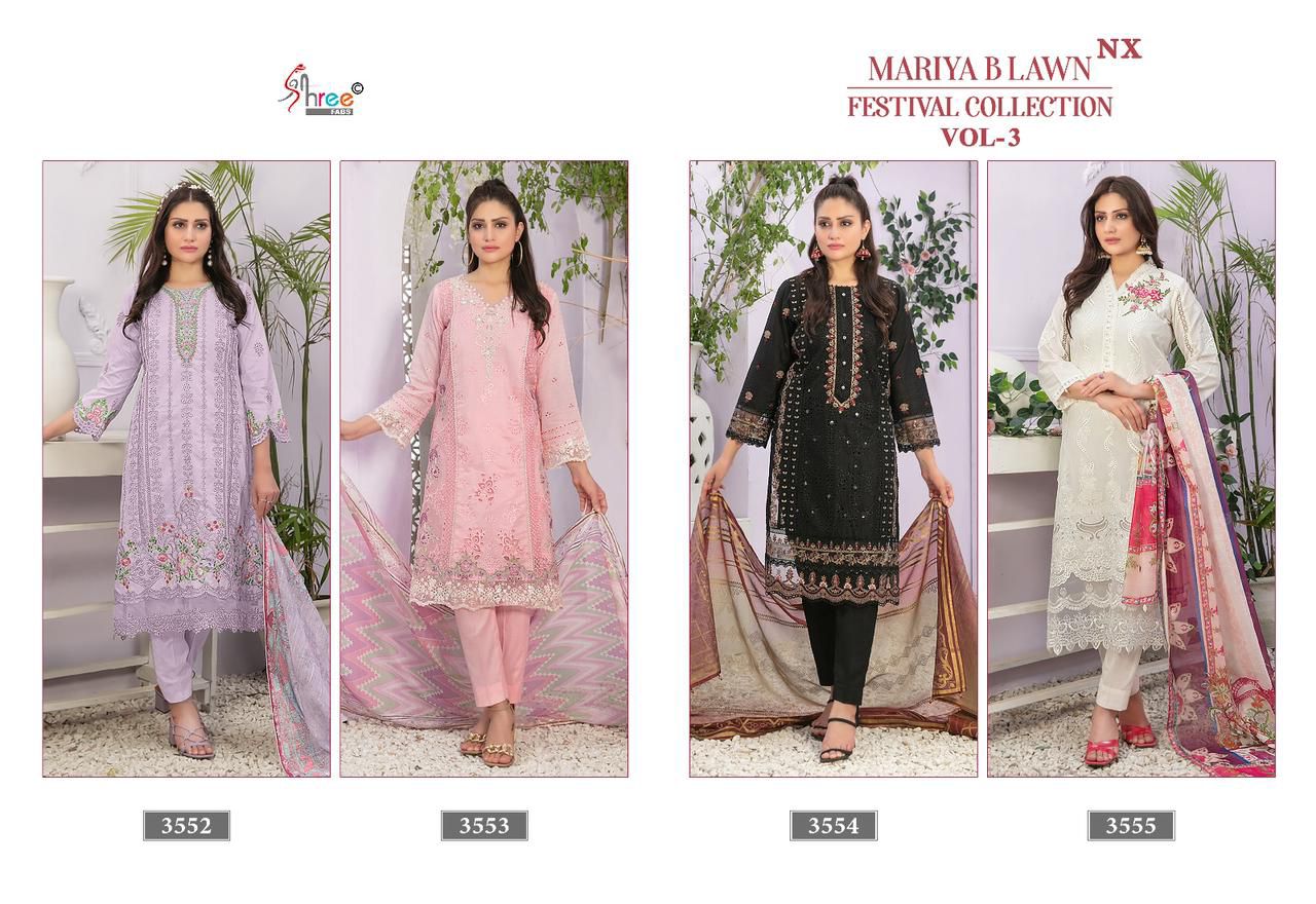 Mariya B Lawn Festival Collection Vol 3 Nx Shree Fabs Lawn Cotton Pakistani Salwar Suits Manufacturer Ahmedabad