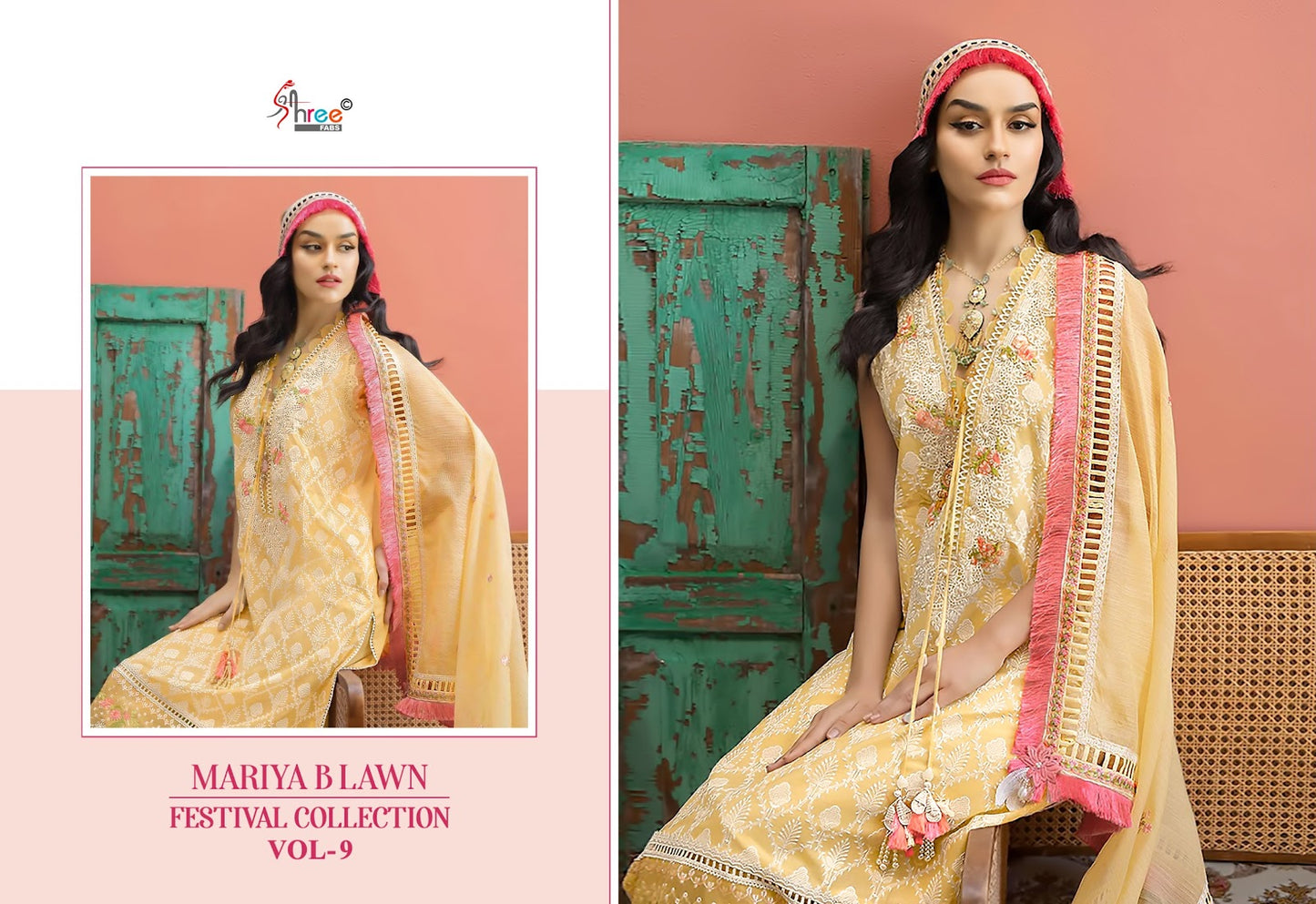 Mariya B Lawn Vol 9 Festival Collection Shree Fabs Cotton Pakistani Salwar Suits Manufacturer