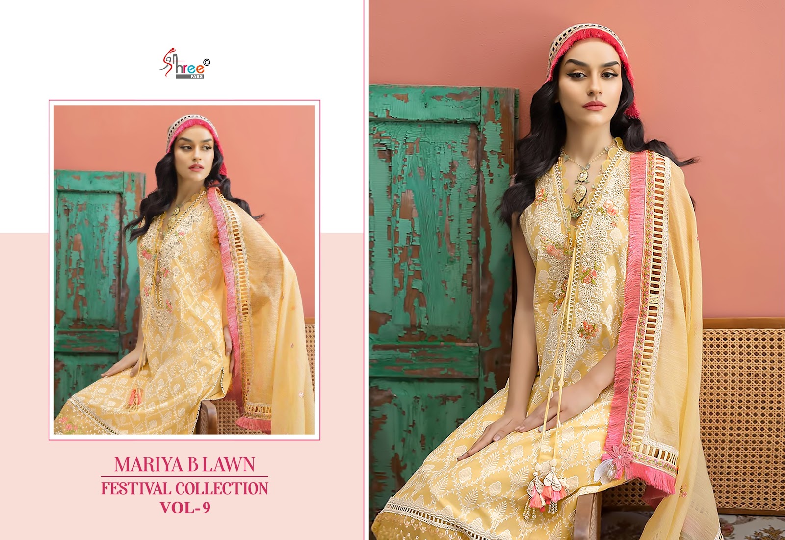 Mariya B Lawn Vol 9 Festival Collection Shree Fabs Cotton Pakistani Salwar Suits Manufacturer