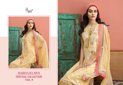Mariya B Lawn Vol 9 Festival Collection Shree Fabs Cotton Pakistani Salwar Suits Manufacturer