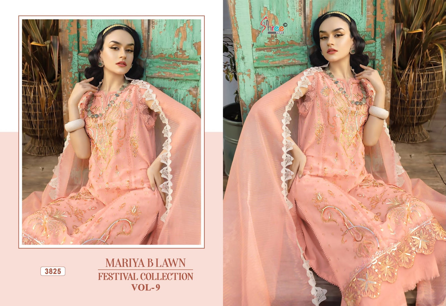 Mariya B Lawn Vol 9 Festival Collection Shree Fabs Cotton Pakistani Salwar Suits Manufacturer