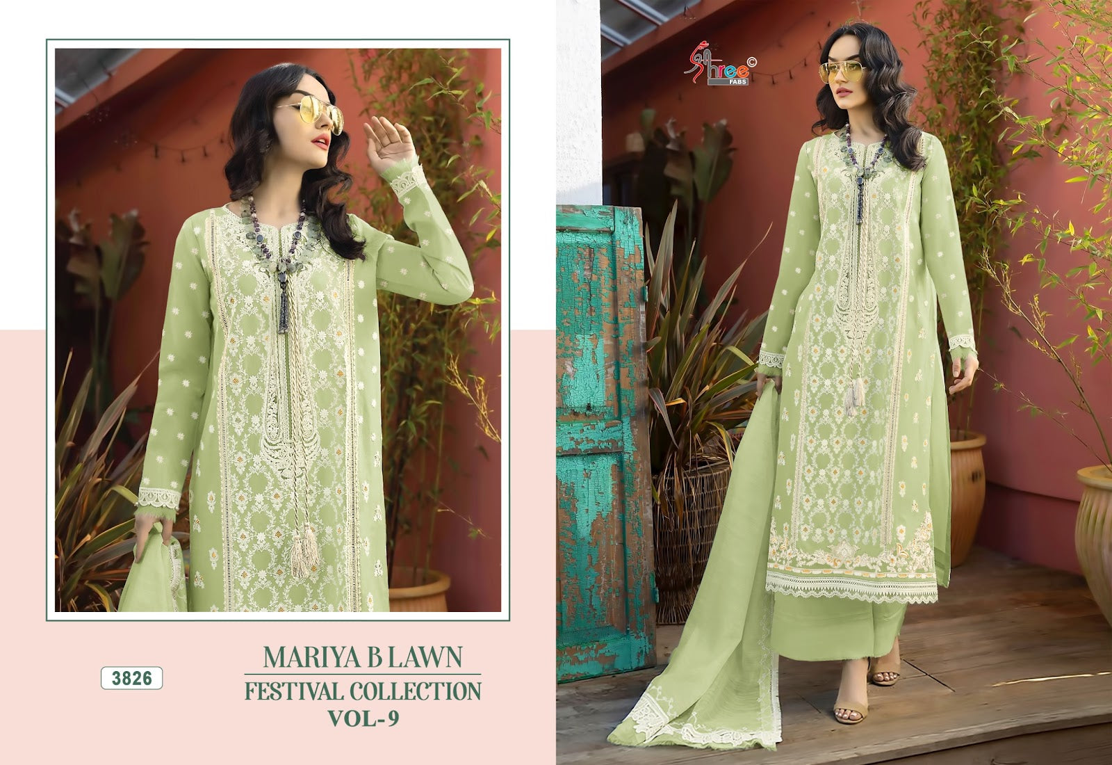 Mariya B Lawn Vol 9 Festival Collection Shree Fabs Cotton Pakistani Salwar Suits Manufacturer