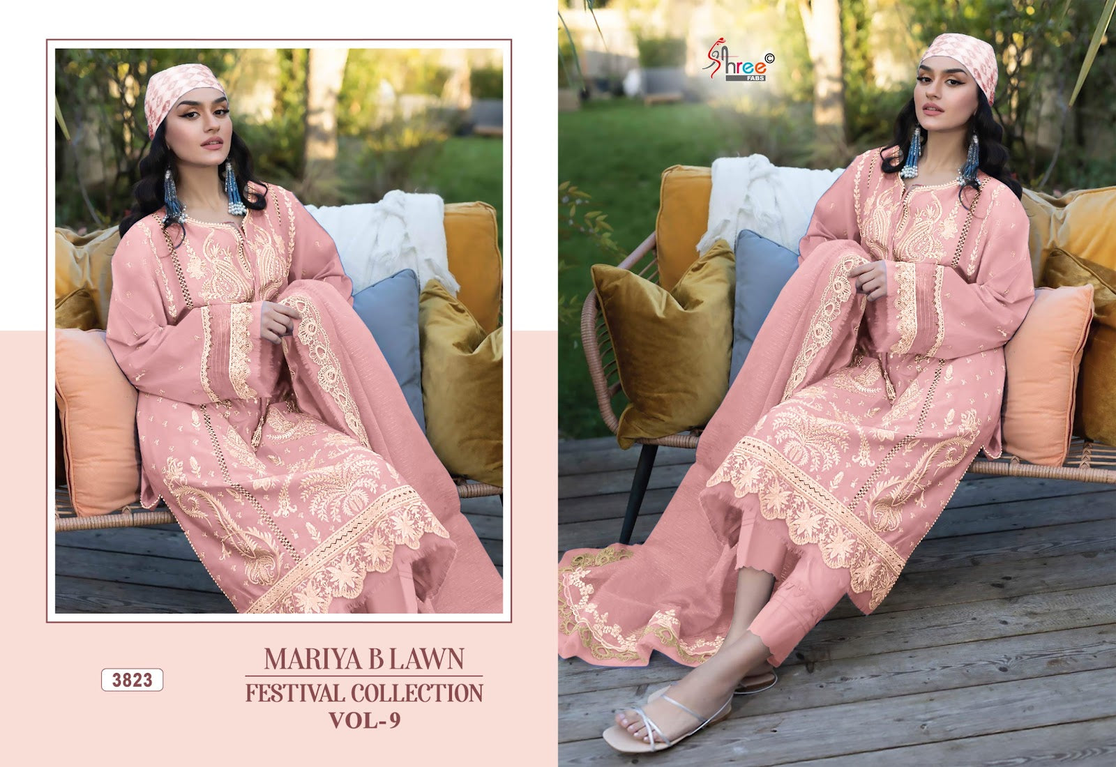 Mariya B Lawn Vol 9 Festival Collection Shree Fabs Cotton Pakistani Salwar Suits Manufacturer