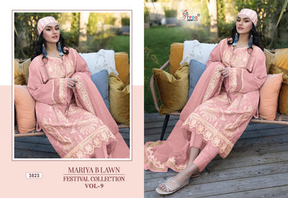 Mariya B Lawn Vol 9 Festival Collection Shree Fabs Cotton Pakistani Salwar Suits Manufacturer