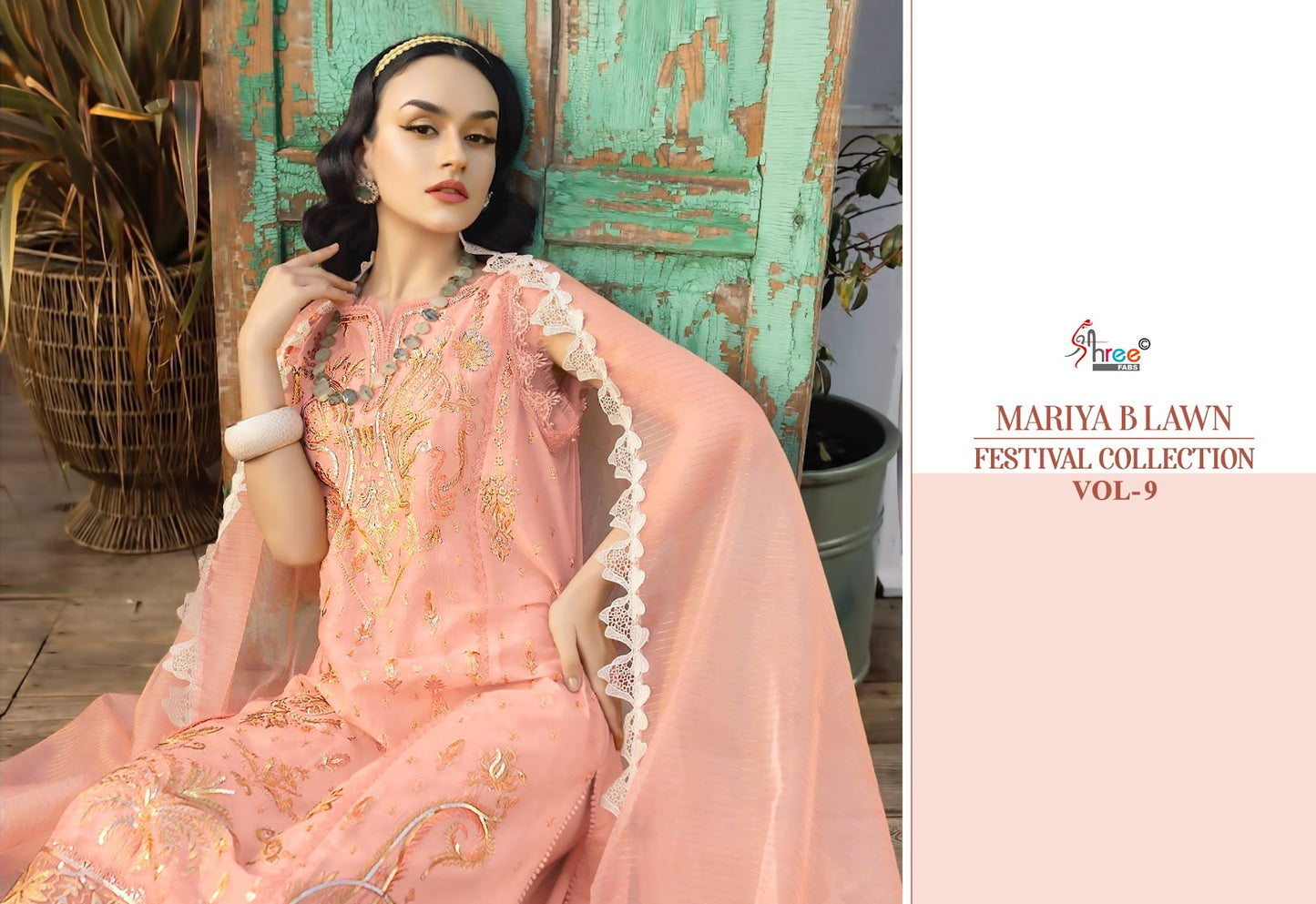 Mariya B Lawn Vol 9 Festival Collection Shree Fabs Cotton Pakistani Salwar Suits Manufacturer