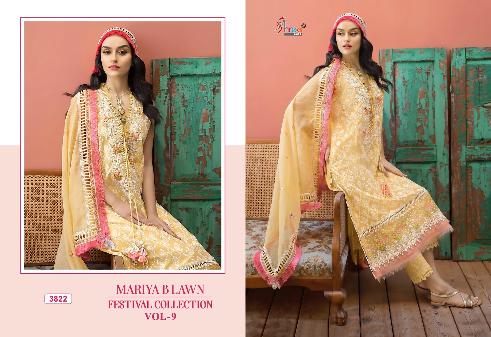 Mariya B Lawn Vol 9 Festival Collection Shree Fabs Cotton Pakistani Salwar Suits Manufacturer
