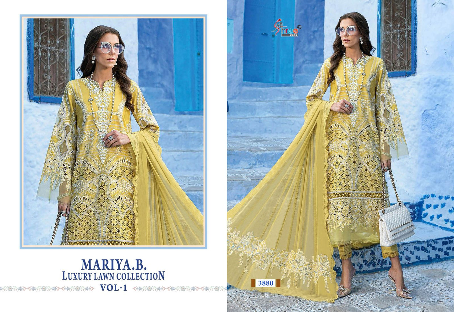 Mariya B Luxury Lawn Collection Vol 1 Shree Fabs Pure Cotton Pakistani Salwar Suits Wholesaler Gujarat