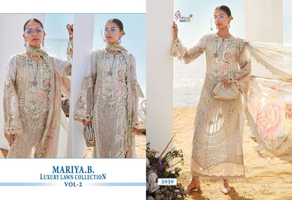 Mariya B Luxury Lawn Collection Vol 2 Shree Fabs Pure Cotton Pakistani Salwar Suits Wholesale Rate
