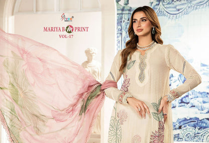 Mariya B M Print Vol 17 Shree Fabs Cotton Pakistani Patch Work Suits Supplier Gujarat