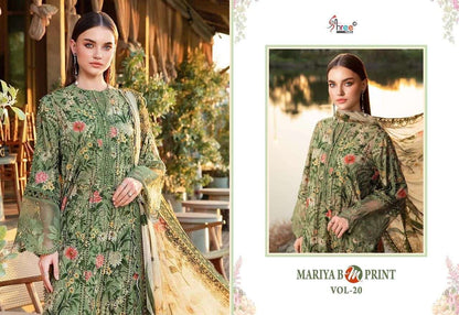 Mariya B M Print Vol 20 Shree Fabs Cotton Pakistani Patch Work Suits Supplier Gujarat
