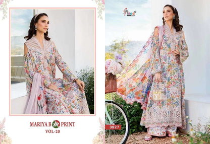 Mariya B M Print Vol 20 Shree Fabs Cotton Pakistani Patch Work Suits Supplier Gujarat