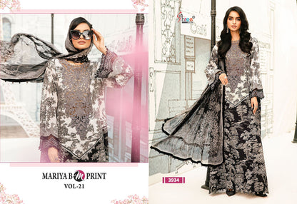 Mariya B M Print Vol 21 Shree Fabs Cotton Pakistani Patch Work Suits Supplier Ahmedabad