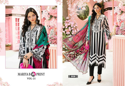 Mariya B M Print Vol 21 Shree Fabs Cotton Pakistani Patch Work Suits Supplier Ahmedabad