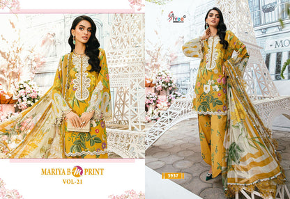Mariya B M Print Vol 21 Shree Fabs Cotton Pakistani Patch Work Suits Supplier Ahmedabad
