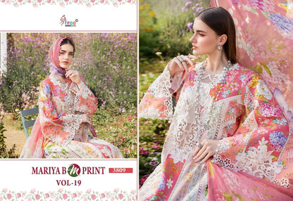 Mariya B Mprint Vol-19 Shree Fabs Pure Cotton Pakistani Salwar Suits Supplier India
