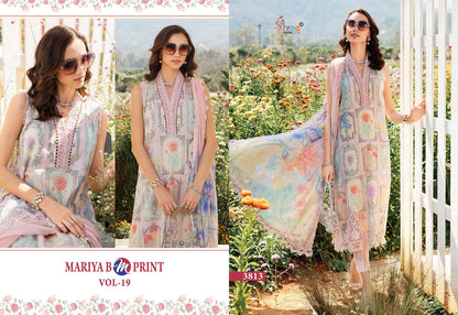 Mariya B Mprint Vol-19 Shree Fabs Pure Cotton Pakistani Salwar Suits Supplier India