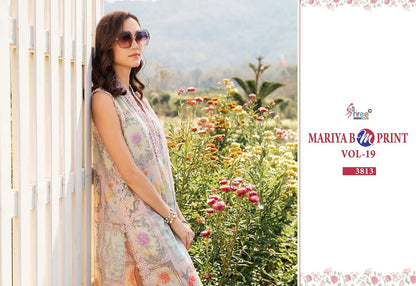 Mariya B Mprint Vol-19 Shree Fabs Pure Cotton Pakistani Salwar Suits Supplier India
