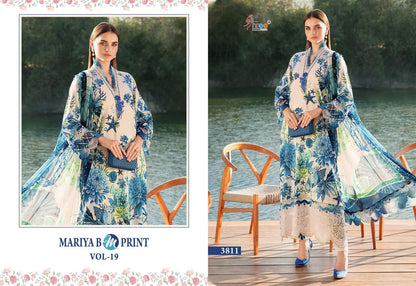 Mariya B Mprint Vol-19 Shree Fabs Pure Cotton Pakistani Salwar Suits Supplier India