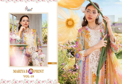Mariya B Mprint Vol-19 Shree Fabs Pure Cotton Pakistani Salwar Suits Supplier India