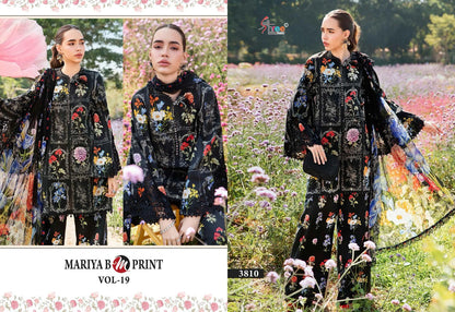 Mariya B Mprint Vol-19 Shree Fabs Pure Cotton Pakistani Salwar Suits Supplier India