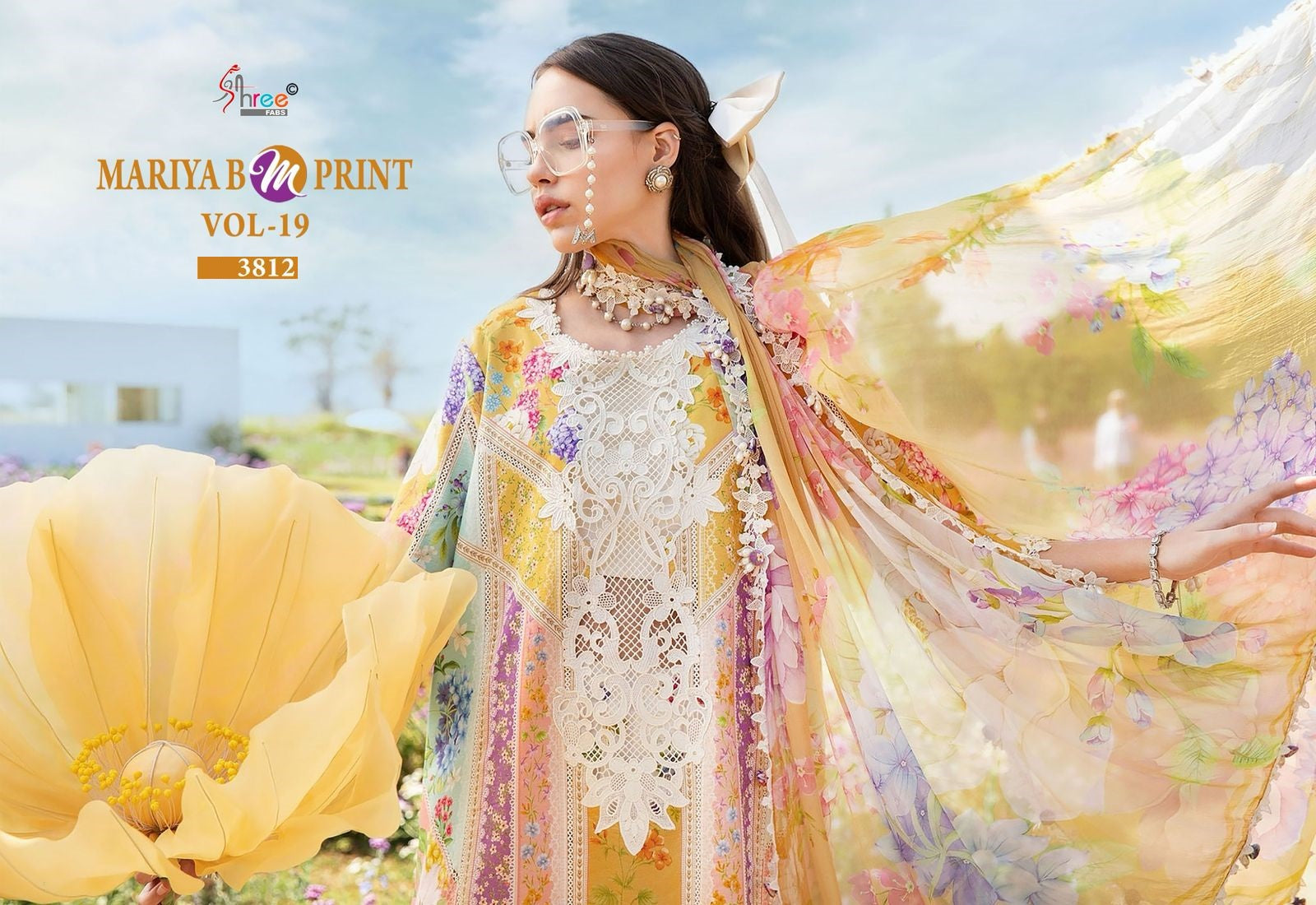 Mariya B Mprint Vol-19 Shree Fabs Pure Cotton Pakistani Salwar Suits Supplier India