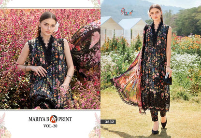 Mariya B Mprint Vol 20 Shree Fabs Pure Cotton Pakistani Patch Work Suits Wholesale
