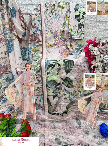 Mariya B Mprint Vol 20 Shree Fabs Pure Cotton Pakistani Patch Work Suits Wholesale