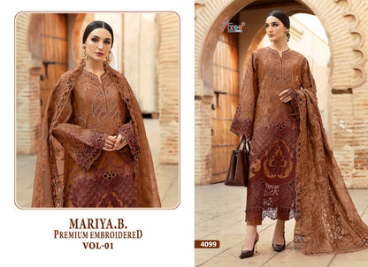 Mariya B Premium Embroidered Vol 1 Shree Fabs Cotton Pakistani Salwar Suits Exporter Ahmedabad