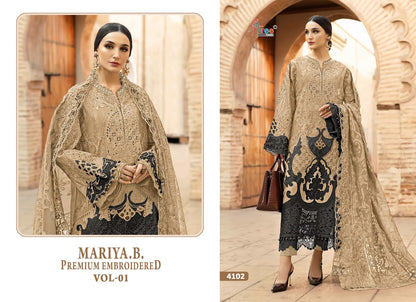 Mariya B Premium Embroidered Vol 1 Shree Fabs Cotton Pakistani Salwar Suits Exporter Ahmedabad