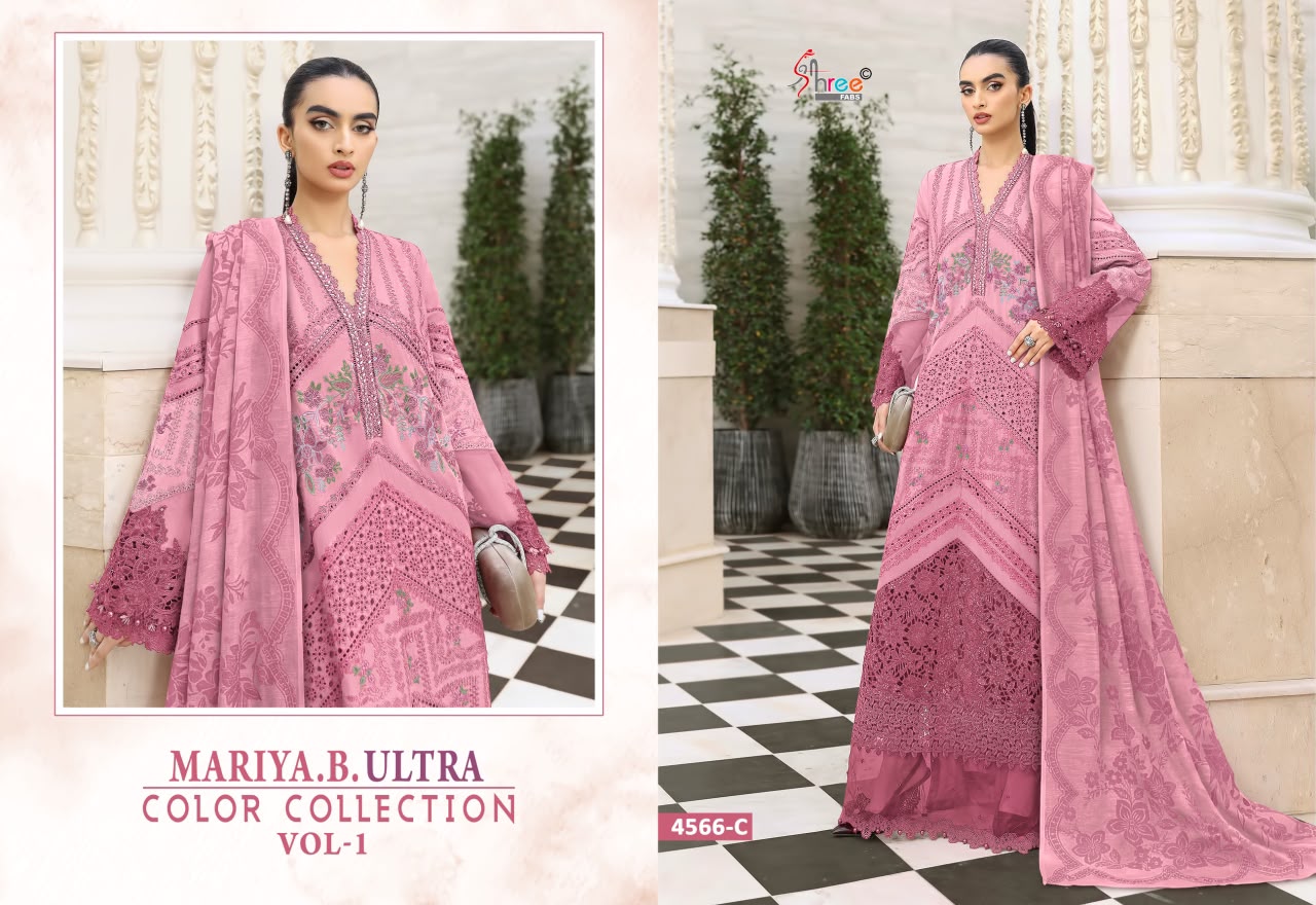 Mariya B Ultra Vol 1 Shree Fabs Cotton Pakistani Salwar Suits Manufacturer Ahmedabad