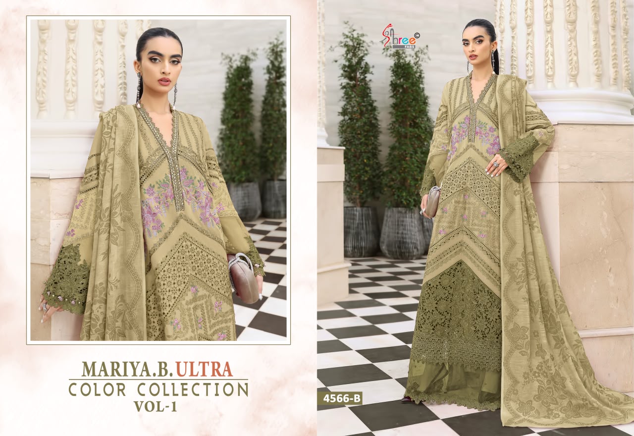 Mariya B Ultra Vol 1 Shree Fabs Cotton Pakistani Salwar Suits Manufacturer Ahmedabad