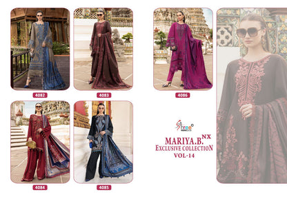 Mariya B Vol 14 Nx Exclusive Collection Shree Fabs Reyon Pakistani Salwar Suits Wholesaler Gujarat