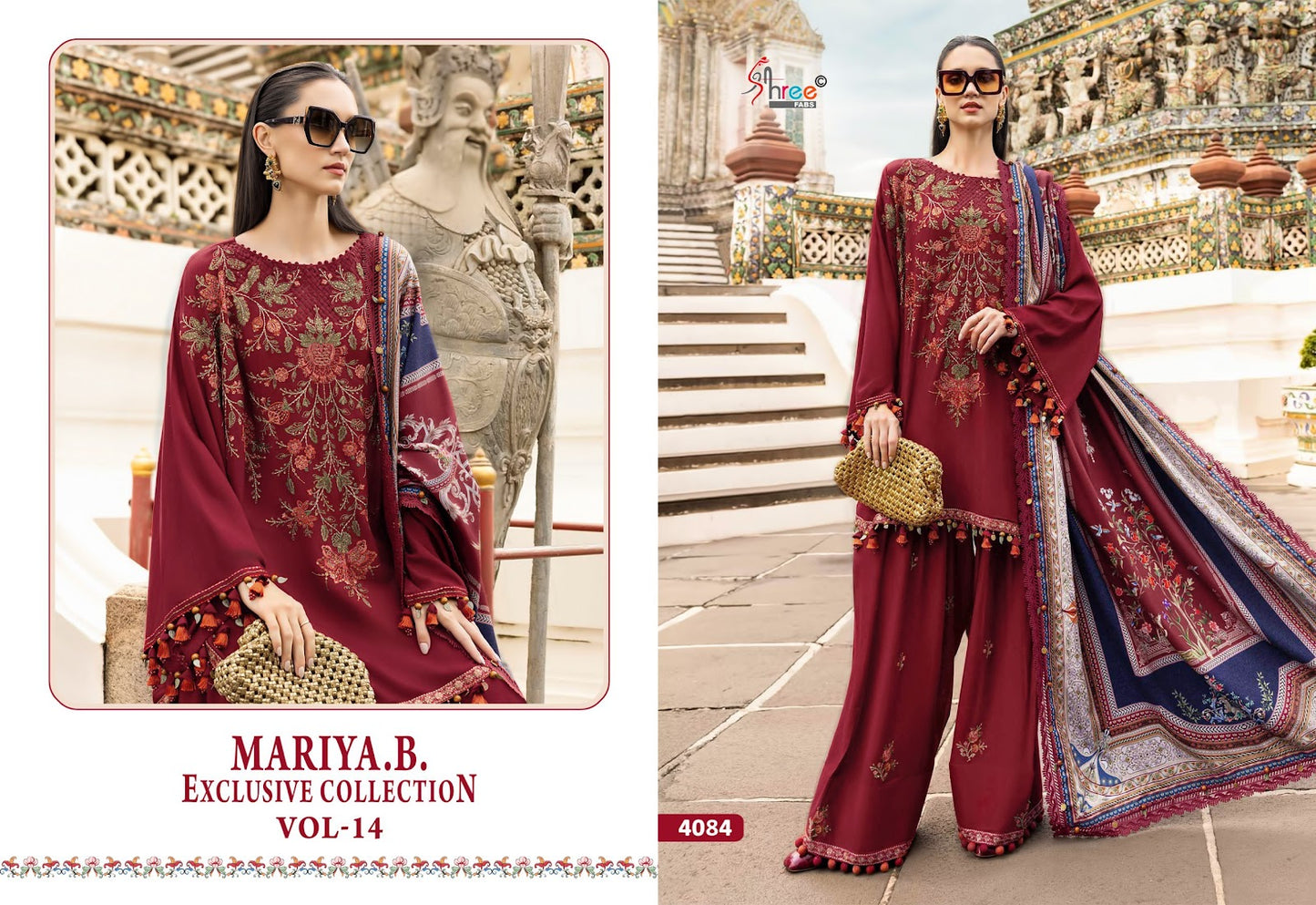 Mariya B Vol 14 Nx Exclusive Collection Shree Fabs Reyon Pakistani Salwar Suits Wholesaler Gujarat