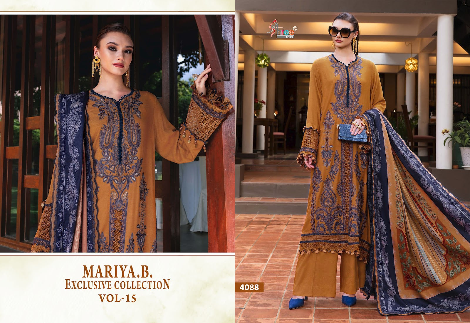 Mariya B Vol 15 Exclusive Collection Shree Fabs Reyon Pakistani Salwar Suits Exporter Ahmedabad