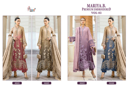 Mariya B Vol 2 Premium Embroidered Shree Fabs Cotton Pakistani Patch Work Suits Exporter Ahmedabad