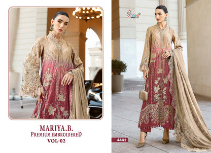 Mariya B Vol 2 Premium Embroidered Shree Fabs Cotton Pakistani Patch Work Suits Exporter Ahmedabad