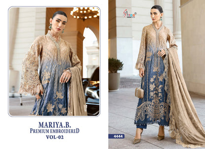 Mariya B Vol 2 Premium Embroidered Shree Fabs Cotton Pakistani Patch Work Suits Exporter Ahmedabad