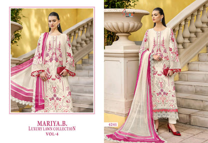 Mariya B Vol 4 Lawn Collection Shree Fabs Cotton Pakistani Salwar Suits Manufacturer India