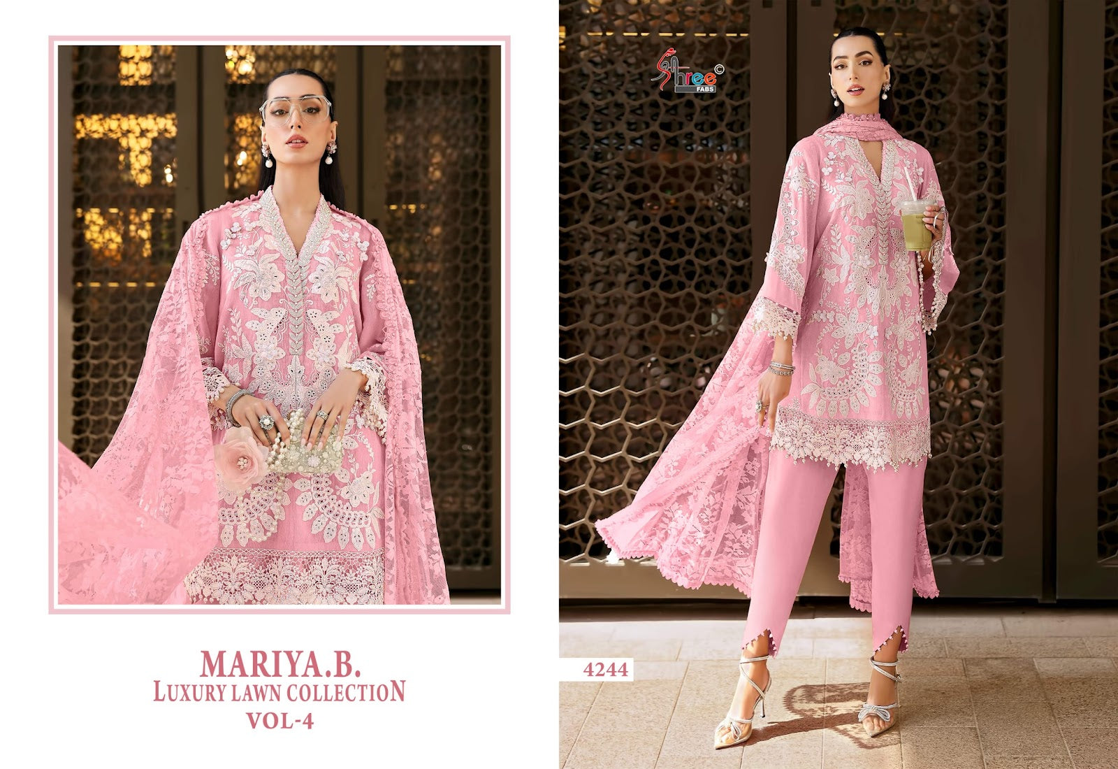 Mariya B Vol 4 Lawn Collection Shree Fabs Cotton Pakistani Salwar Suits Manufacturer India