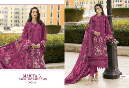 Mariya B Vol 4 Lawn Collection Shree Fabs Cotton Pakistani Salwar Suits Manufacturer India